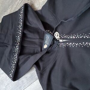 🆕 Sparkle detail black hoodie Christine Alexander